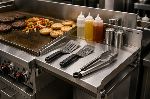 grill side bar shelf