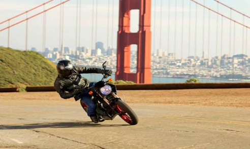 Motorcyclist making an evasive maneuver to avoid a vehicle in Spring Hill