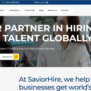 savior.hire website screenshot