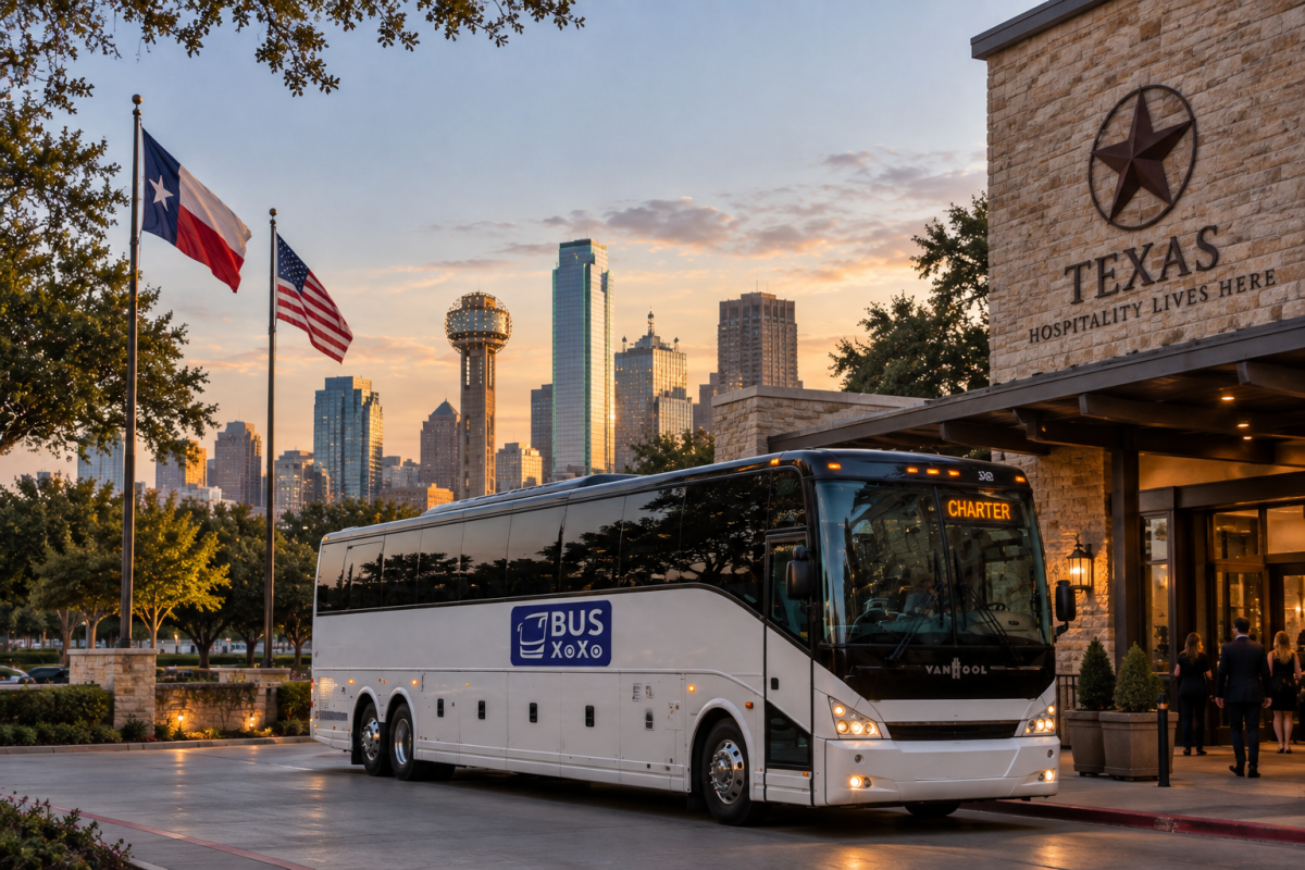 texas charter bus