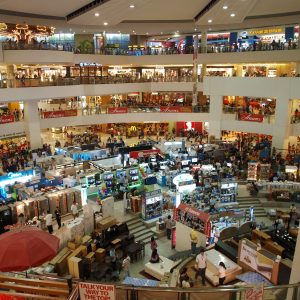 interior of shopping mall