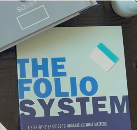 folio system folder to organize what matters