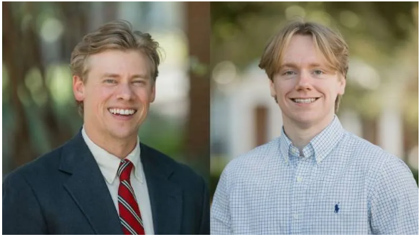 Myles Melancon, left, assistant professor of business (management), and Jacob Derrick, assistant professor of mathematics, have joined the Mississippi Christian University faculty.