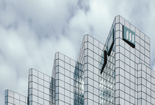 tall glass buildings