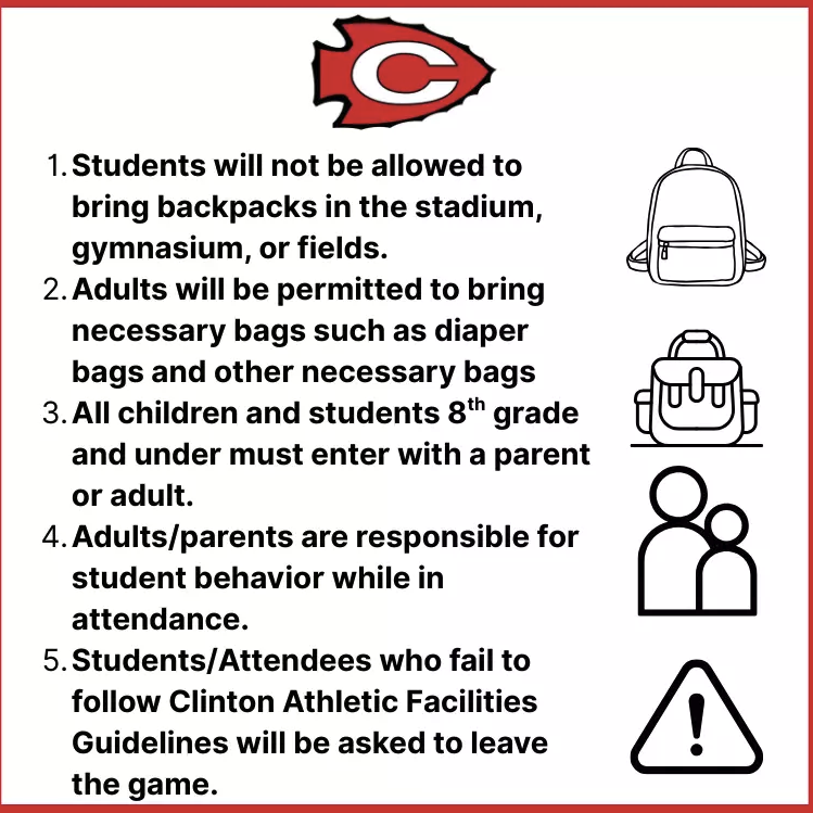 Arrow Athletics Attendee Guidelines for 2026-27 Events