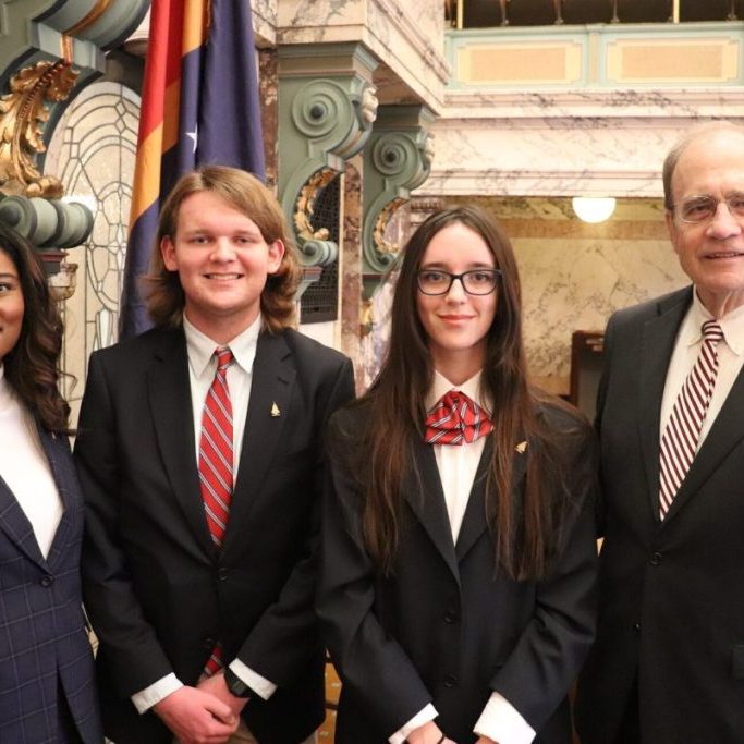 Clinton students serve as pages for state Legislature