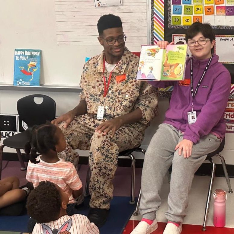 CHS class reads to Clinton Park students