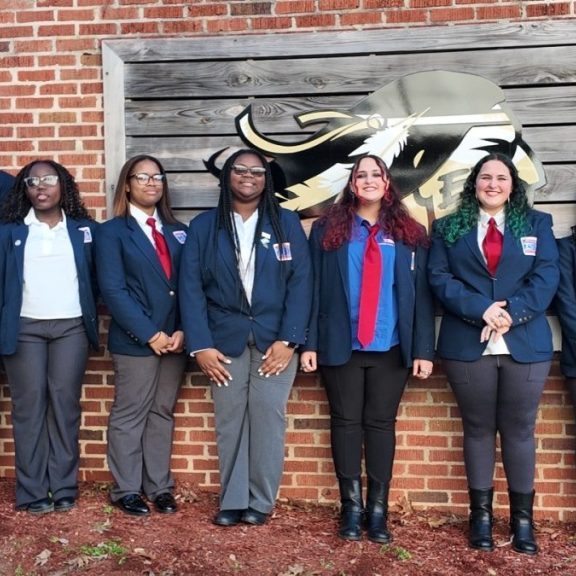 Pictured (l to r) are Emma Phillips, Matthew Slaughter, Denver Williams, Kylah Hunter, Jalisa Jackson, Alina Leszczynska, Jazlyn Leszczynska, Erika Thompson and Gavin Collins.