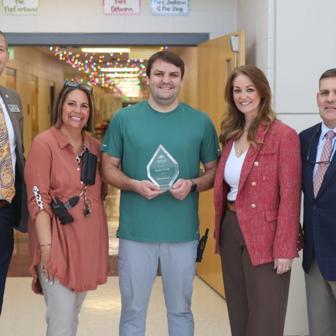 Jayden Smith awarded Keesler Federal Educator Impact Award