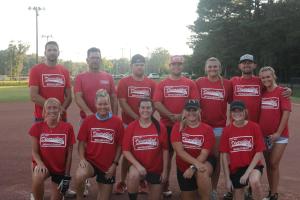 Summer softball league plays at Traceway