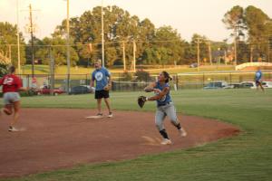 Summer softball league plays at Traceway