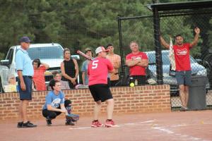 Summer softball league plays at Traceway