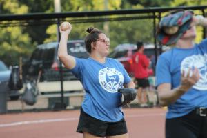 Summer softball league plays at Traceway