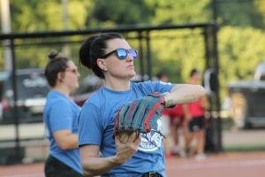 Summer softball league plays at Traceway
