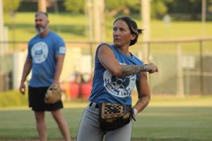 Summer softball league plays at Traceway