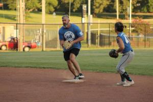 Summer softball league plays at Traceway