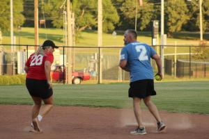 Summer softball league plays at Traceway