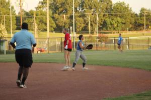 Summer softball league plays at Traceway