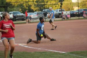 Summer softball league plays at Traceway