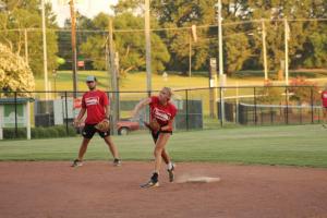 Summer softball league plays at Traceway