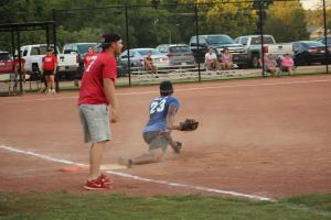 Summer softball league plays at Traceway