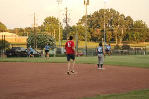 Summer softball league plays at Traceway