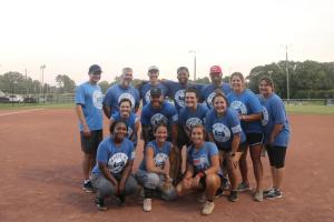 Summer softball league plays at Traceway