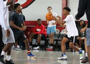 Teachers vs. students basketball game